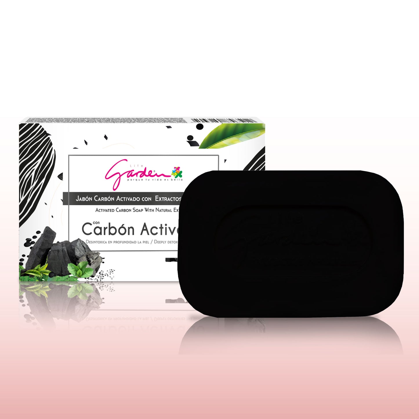 Jabón de carbón activado x 80 g