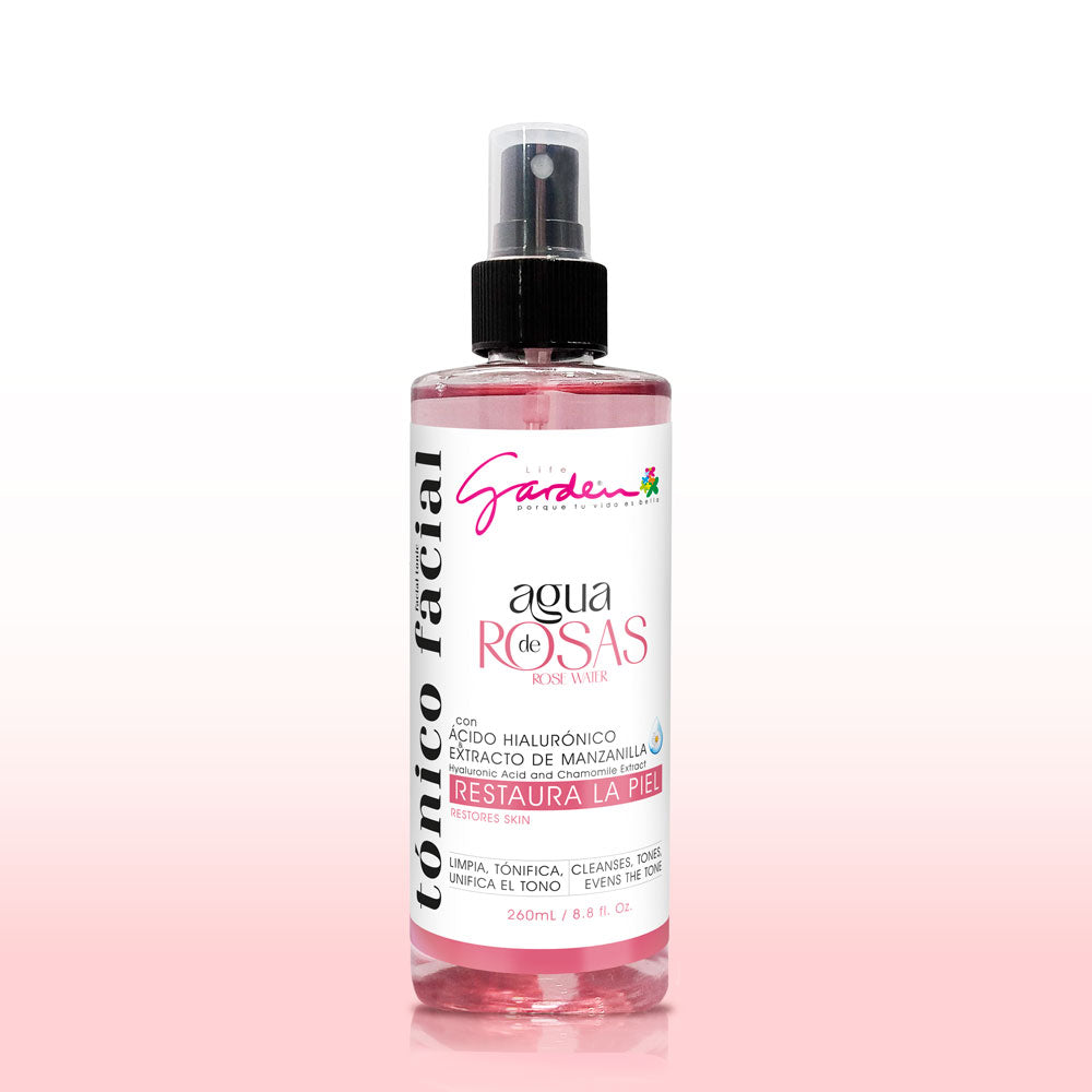 Tónico Facial Agua de Rosas x 260 Ml